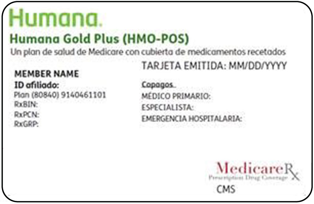Humana Member ID card sample